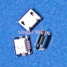 100 шт./лот, Micro USB 5 P, 5-контактный разъем DIP2, короткий Micro USB разъем, 5-контактный разъем Micro USB, хвостовое гнездо для зарядки телефона, аксессуары для самостоятельной сборки