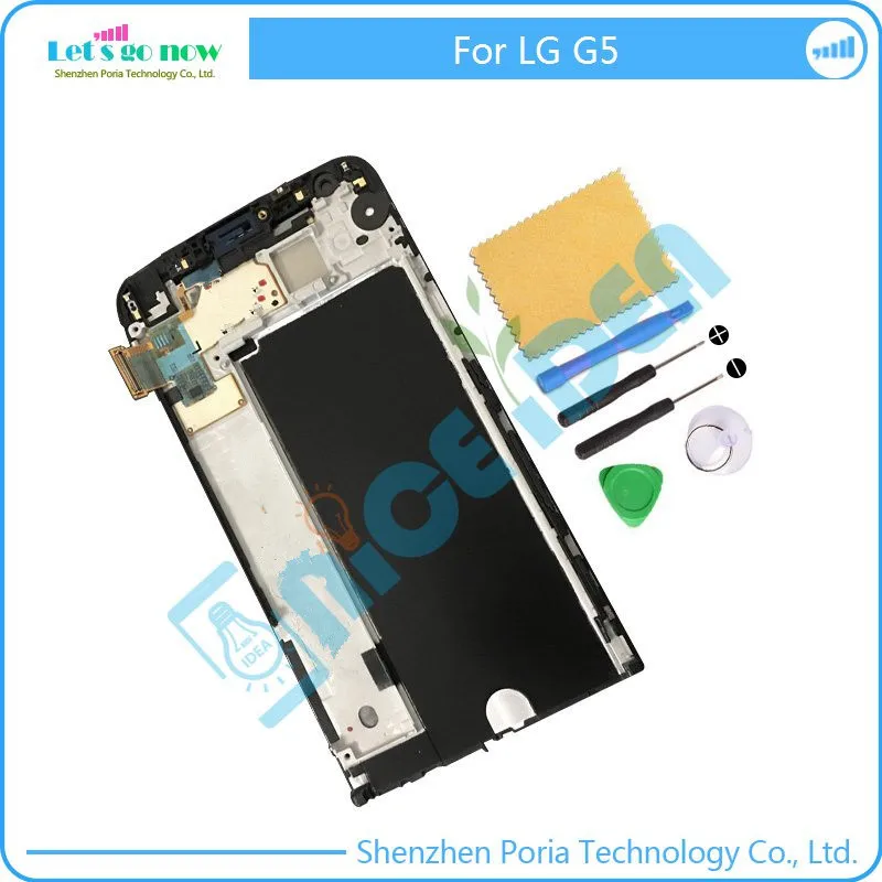 

For LG G5 H850 LCD Display+Touch Screen Panel Digitizer Accessories With Frame+Free Tools