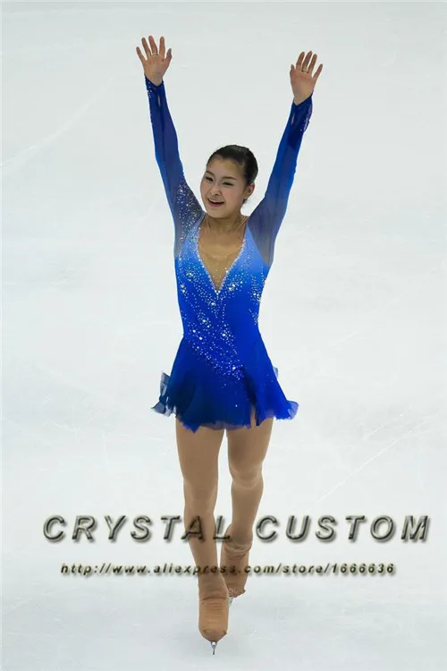Eiskunstlauf Kleid Mit Strass - Professionelles Skate Dress Für Wettbewerb