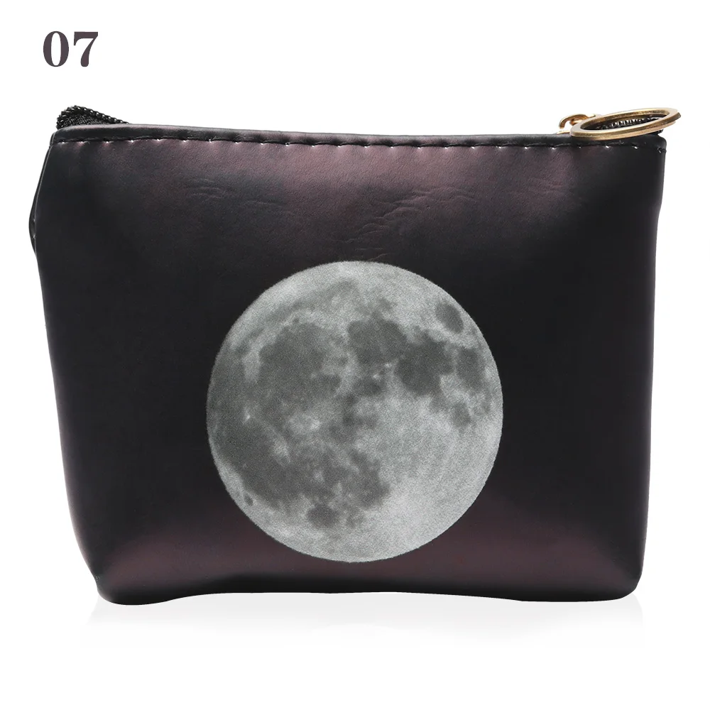 Крутая Звездная Вселенная космическая модная сумочка сумка для монет для женщин девушек из искусственной кожи Кошелек держатель для карт чехол на молнии - Цвет: 7