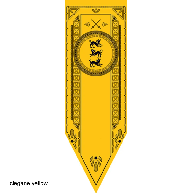 clegane yellow Игра престолов баннер флаг Старк Тулли Таргариен Ланнистер Баратеон Мартелл Болтон украшение для дома с изображением флага - Цвет: clegane yellow