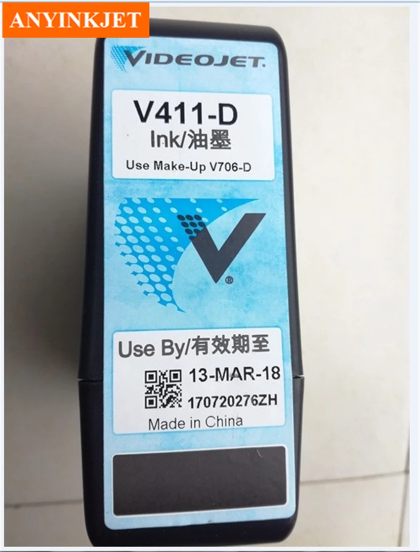 

100% brand new original Videojet V411 ink V411-D ink(with cartirdge+ink+chip)
