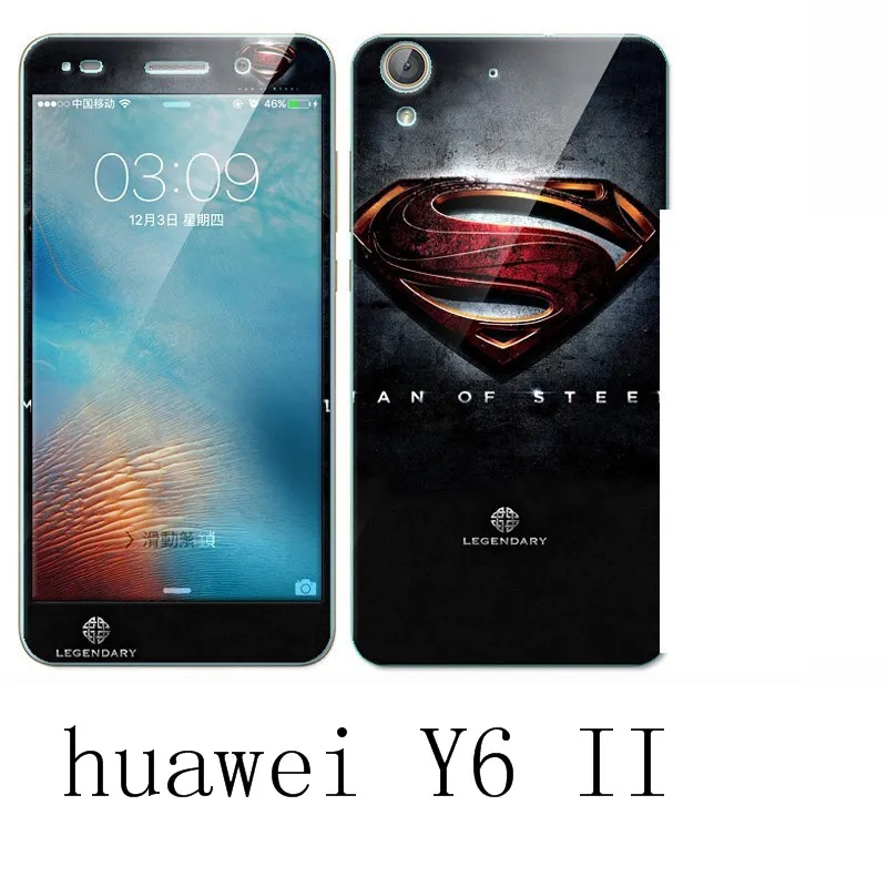Чехол для huawei y6 ii 360 градусов защитный чехол из ТПУ + цветной Интегрированный