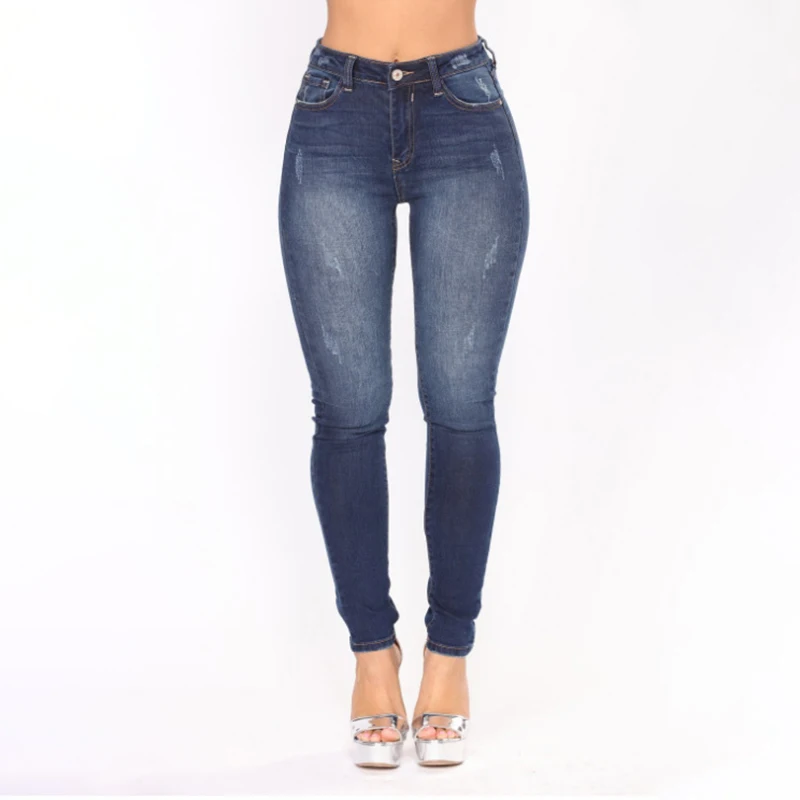 Plus Size Women Jeans Feminino Casual Push Up Denim Jeans Strech High Waist Skinny Pants Slim Fit Bodycon Trousers New