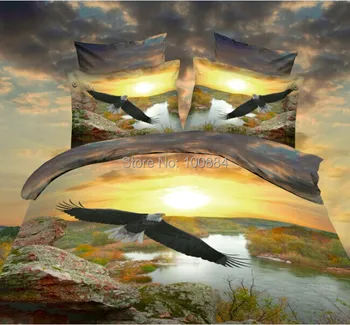 

fly bird print bedding sets,4pc bedding sets without filler,fly bird bedding sets,queen size bird print bedclothes
