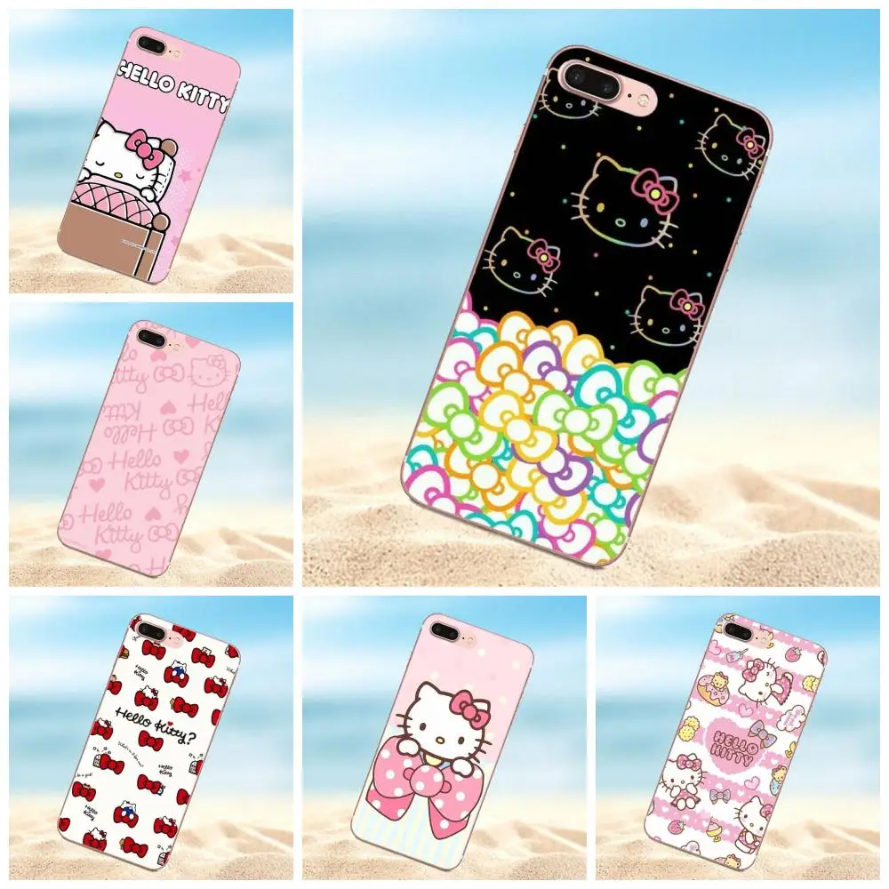 

Soft Case Accessories Cute Hello Kitty My Melody Bow For Galaxy Alpha Core Prime Note 4 5 8 S3 S4 S5 S6 S7 S8 S9 mini edge Plus