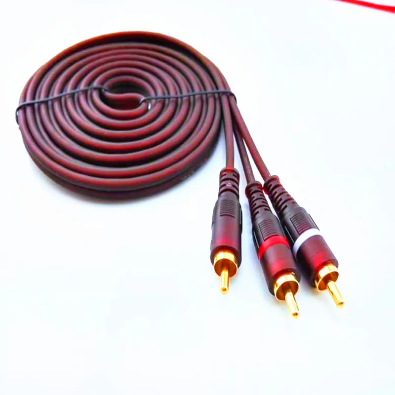 positur halt Råd One subwoofer BASS audio cable RCA switch 2RCA audio cable audio cable  audio cable fever AV line _ - AliExpress Mobile