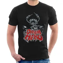 DRUM HERO T-SHIRT animal drummer show muppet inspired paiste zildjian tee A01 New T Shirts Funny Tops Tee New free shipping