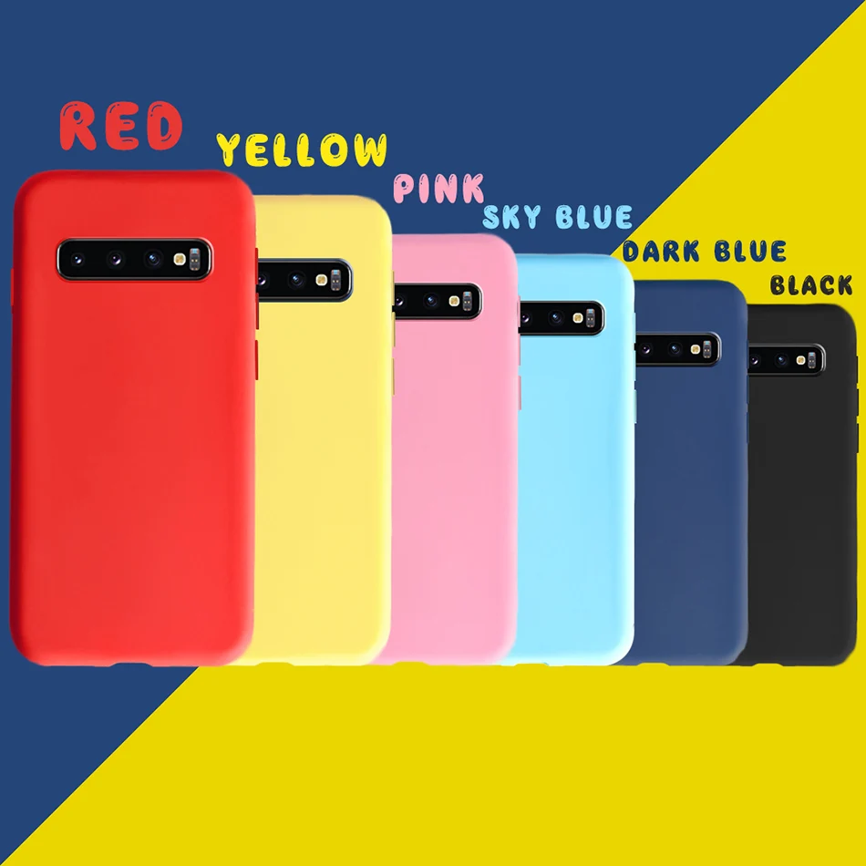 

Slim Silicone Case For Samsung Galaxy S10 Plus 10E J7 Core J701 A5 2016 J3 J5 J7 2016 2017 Candy Color Soft TPU Cover Phone Case