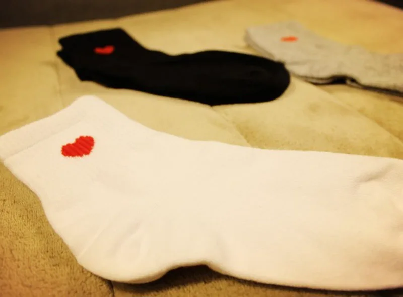 Повседневные милые носки с сердечками милые удобные носки для девочек и женщин зима лето осень спортивные для досуга Чистый хлопок Meias