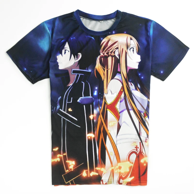 Alisister Anime espada arte en línea Camisetas SAO Camisetas mujeres hombres verano Casual Camisetas 3d camiseta camisolas Masculina Alisister Anime espada arte en línea Camisetas SAO Camisetas mujeres hombres verano Casual Camisetas 3d camiseta camisolas Masculina