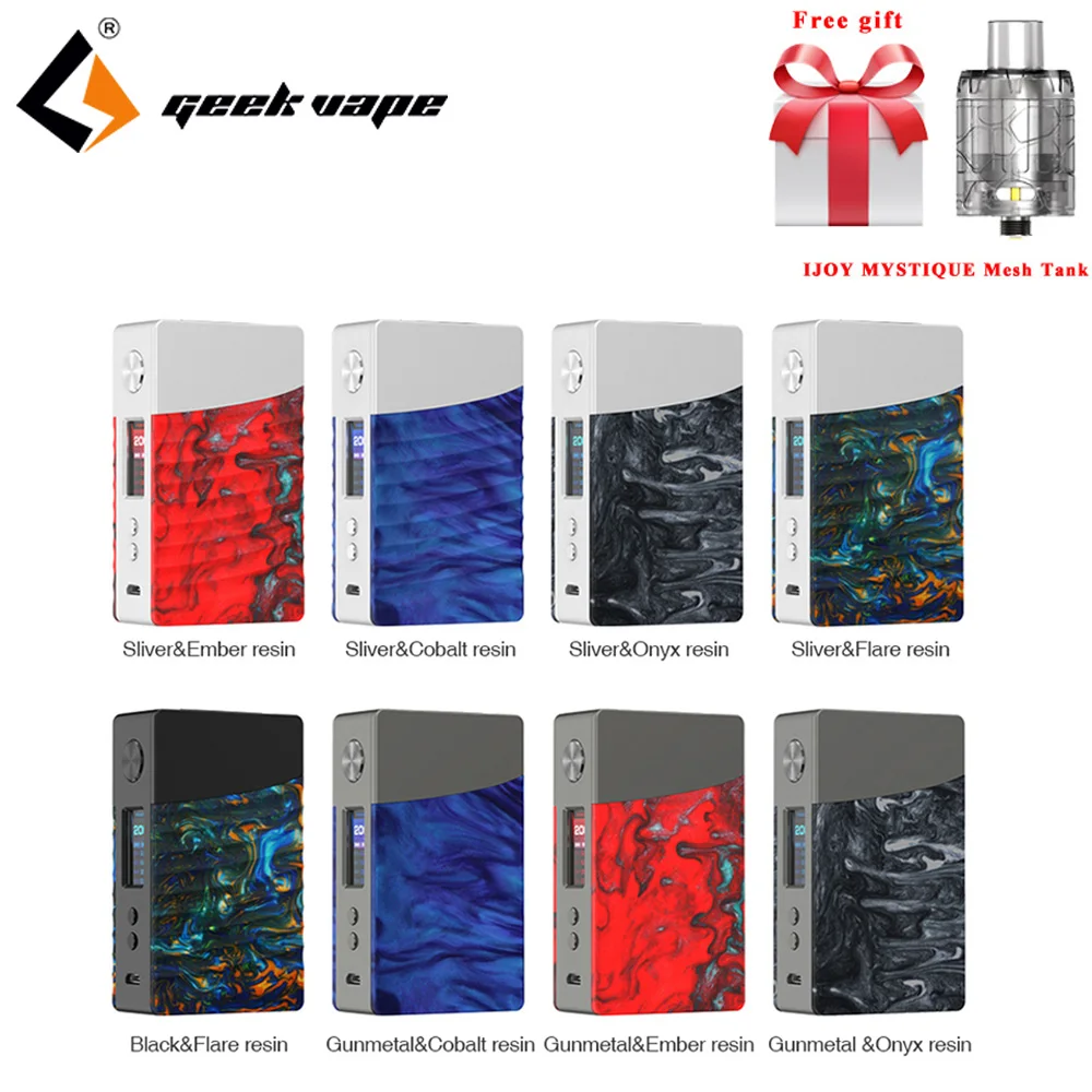 

100% original Geekvape Nova box mod 200w powered by dual 18650 battery AS200 chip for zeus rta atomizer vs drag 2 mini box mod