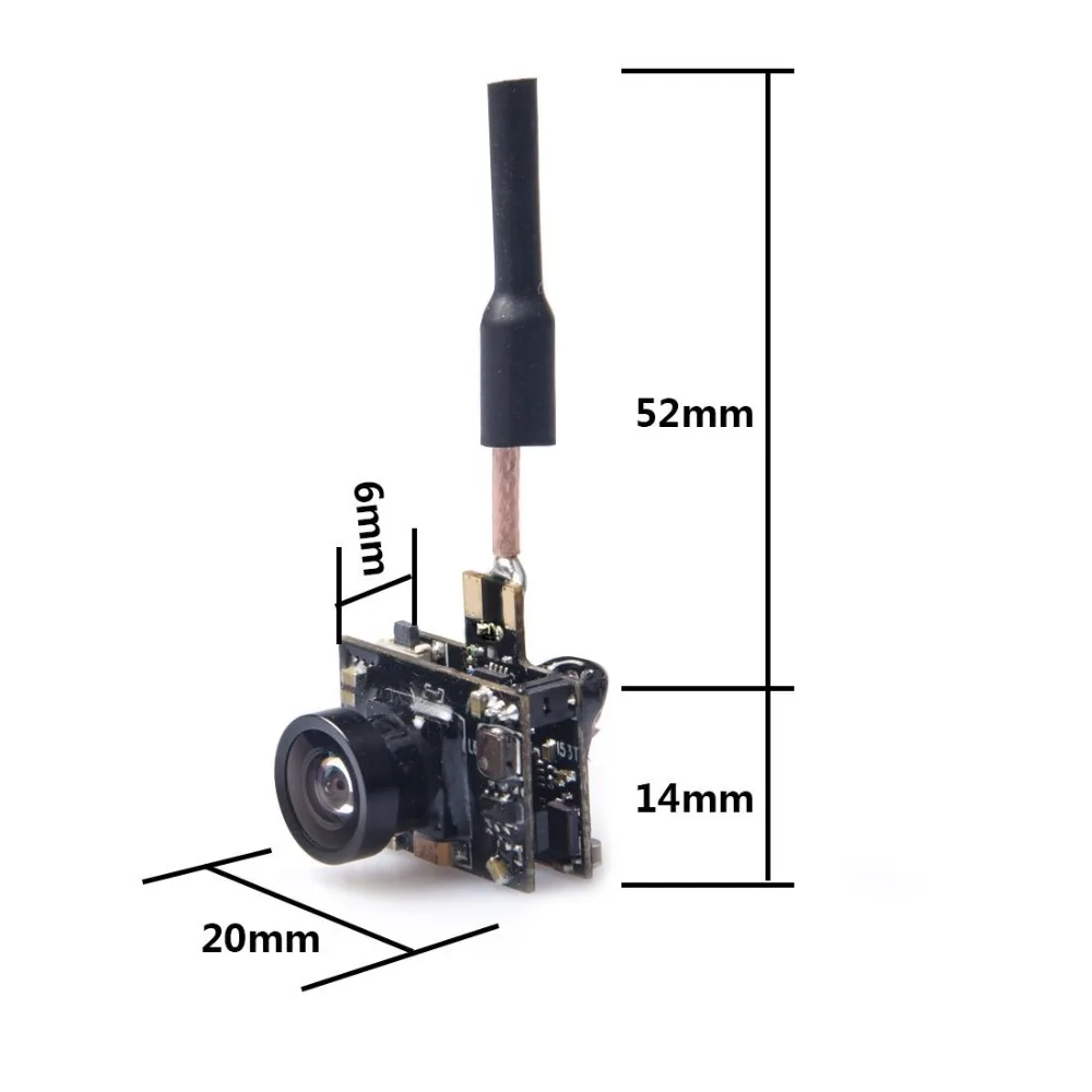 AKK BA2 5,8 ГГц 40CH 200 передатчик mw FPV Raceband 600TVL 1/4 Cmos Мини AIO камера с латунной дипольной антенной для дрона FPV