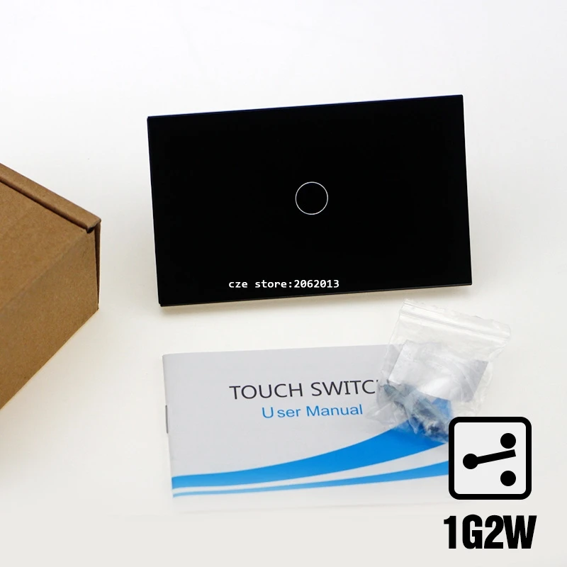 

US Standard 1 Gang 2 Way Touch Switch Wall Light Controler Smart Home Automation