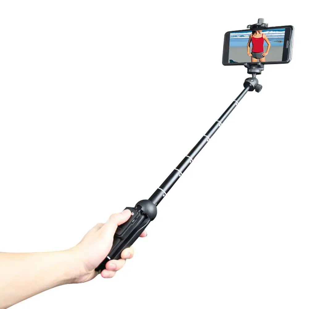 Universal Extendable Dual-Use Bluetooth Phone Selfie Stick Tripod Monopod Remote Shutter Universal Extendable Dual-Use Bluetooth Phone Selfie Stick Tripod Monopod Remote Shutter