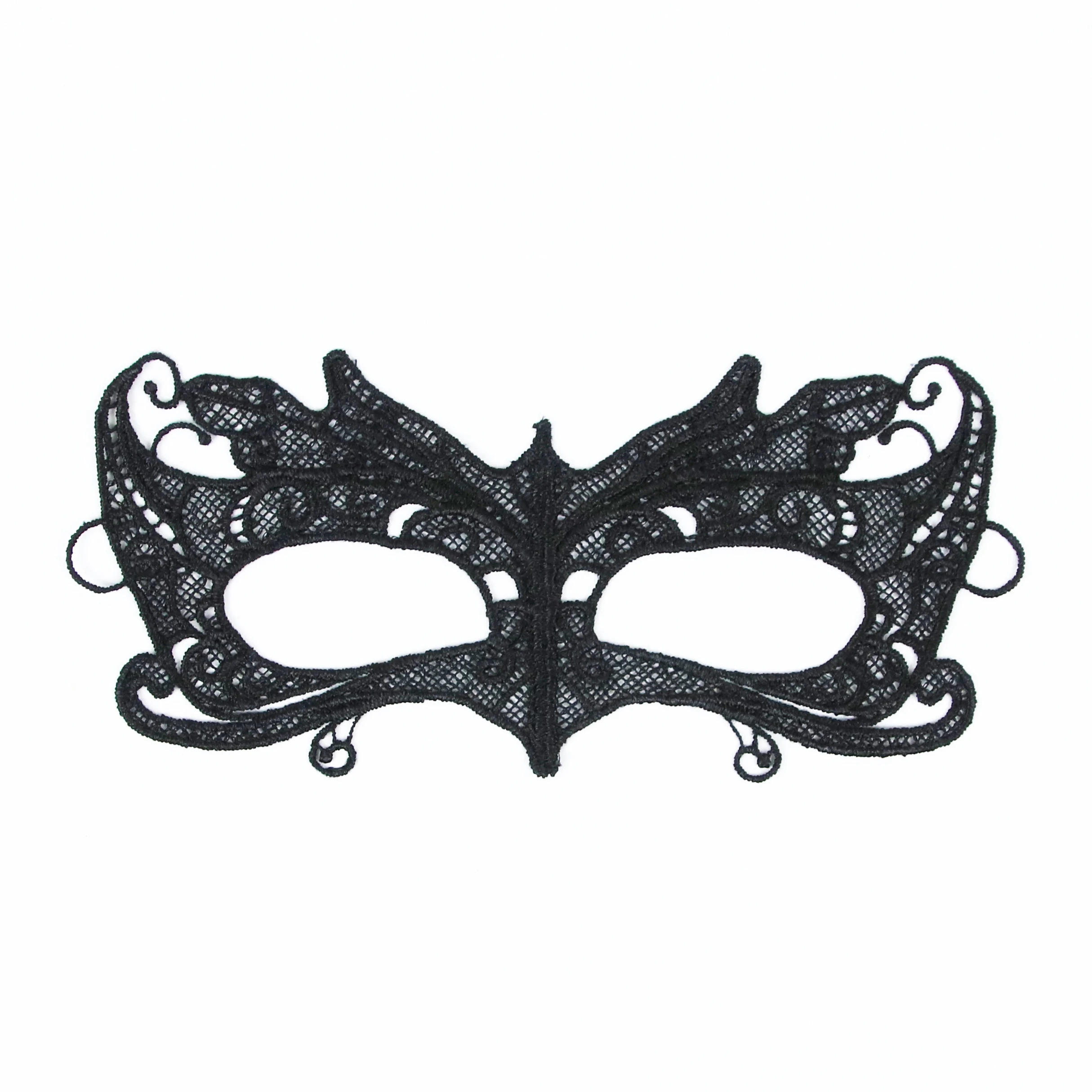 Черная Сексуальная кружевная Маскарадная маска для карнавала, Хэллоуина, маскарада на половину лица, маски для вечеринки, праздничные принадлежности для вечеринки#30 - Цвет: PM046