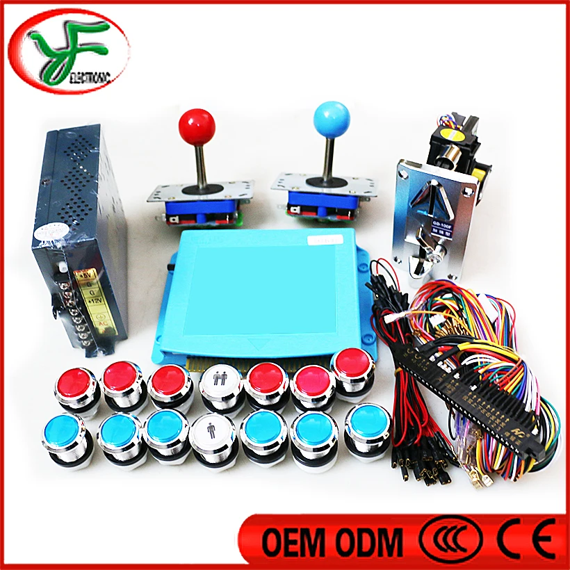 DIY kit Jamma Arcade game parts for 645 in 1 PCB board jamma wire coin