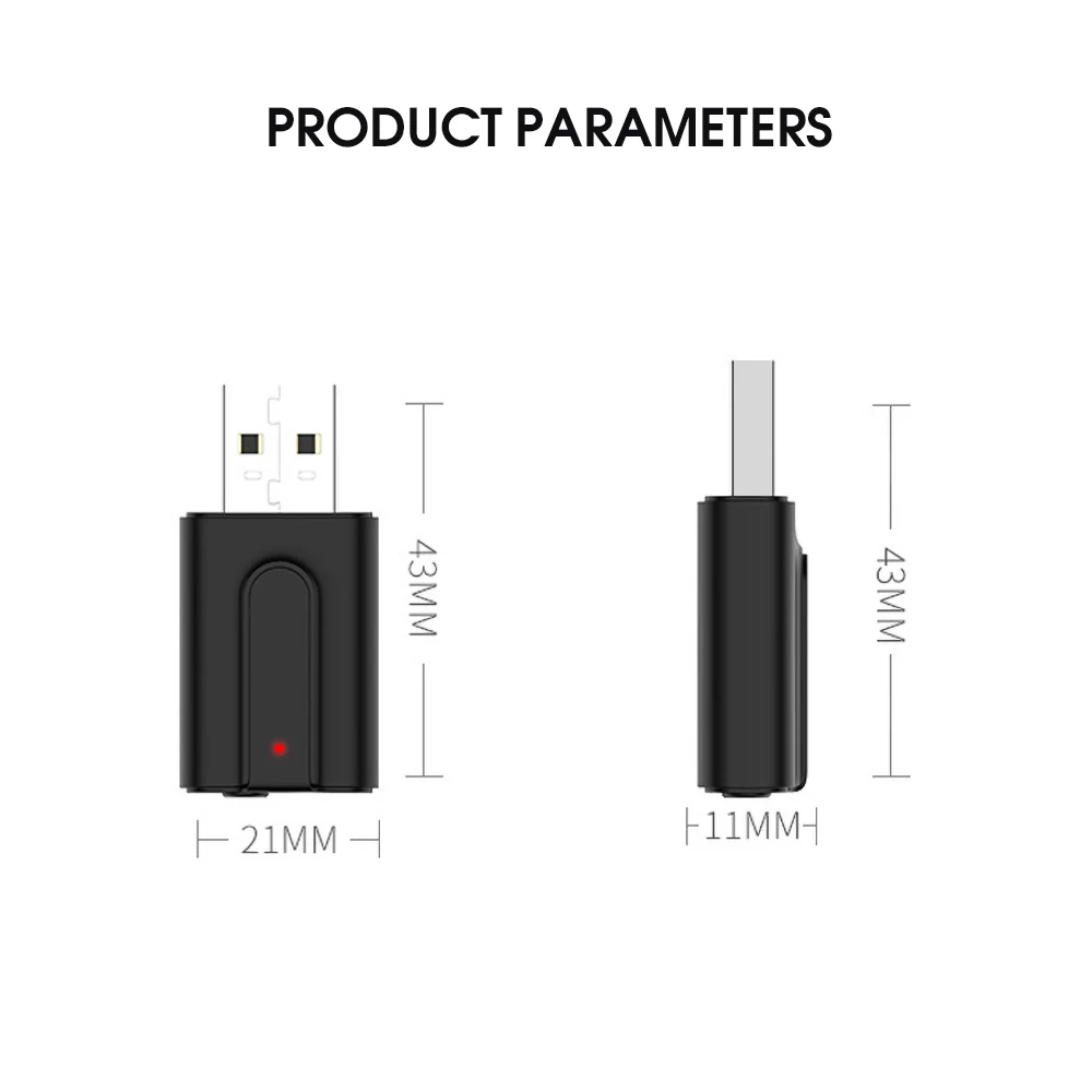 3. Мм AUX 2 в 1 Bluetooth V5.0 автомобильный комплект передатчик приемник USB беспроводной адаптер стерео Muisc аудио адаптер для ТВ ПК динамик