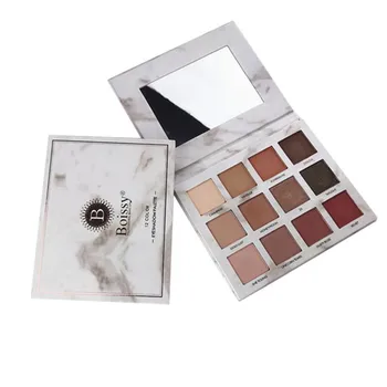

1pc Eye Shadow Pallete Marble Eyeshadow 12 Color Pearl Matte Color Makeup Disk Earth Color profission maquiagem paletasombra