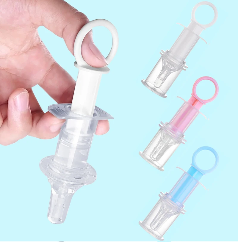 

Baby kids smart medicine dispenser Needle Feeder Squeeze Medicine Dropper Dispenser Pacifier Feeding Utensils