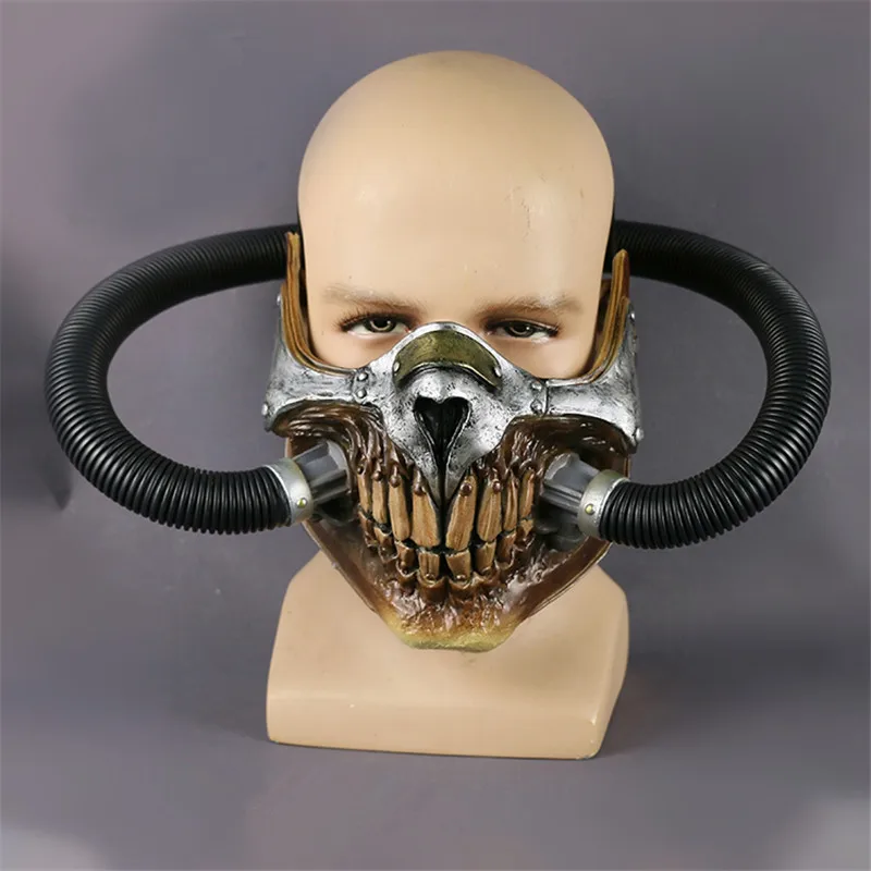 Череп паровой панк Mad Gas Max маска ПВХ Вечерние Маски на Хэллоуин костюм крутая маска фильм маска для лица мышь