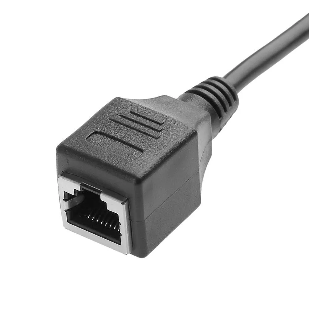 

18cm DB9 Male/Female to RJ45 Female Extender Adapter Cord Wire DB9 to RJ45 Cable DJA99