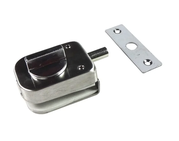10 12mm Thick Frameless Glass Door Bolt Latch Latches With Thumb Turning Thumbturn Boring Free