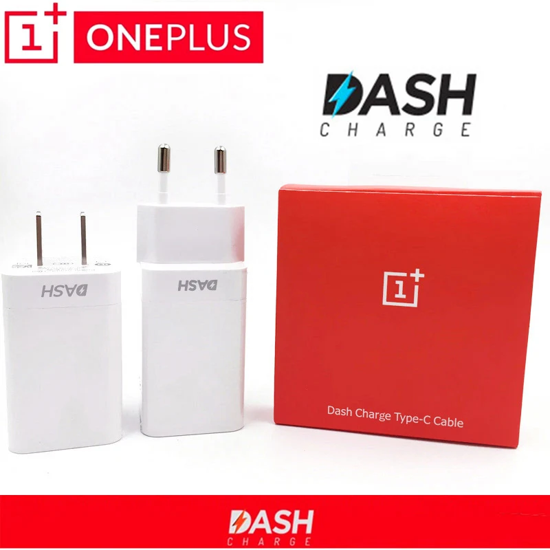 

Original EU ONE PLUS 6 Dash charger Oneplus 6t 5T 5 3T 3 Smartphone 5V/4A Fast charge USB wall power adapter Type C Dash Cable