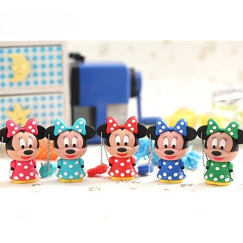 Дешевый Мышь Микки и Минни USB Flash Drive 4 ГБ 8 ГБ 16 ГБ 32 ГБ 64 ГБ Флеш накопитель животных мультфильм флешки memory stick и диск лучший подарок