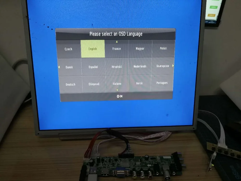 DVB-T2/DVB-T/DVB-C ЖК цифровой телевизор драйвер плата контроллера комплект 1" M190A1-L0A/L02 M190PW01 1440*900 ЖК-плата контроллера DIY комплект