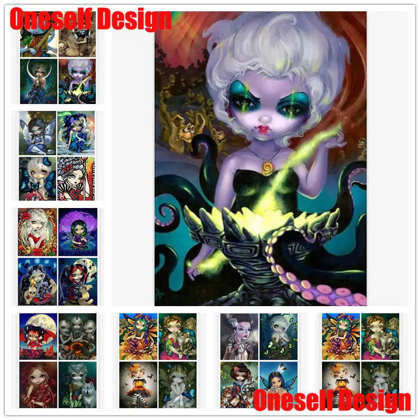 

2019 New Style USA Popular 5D Diamond Painting Full Square/Round diamond embroidery Full Cartoon Girl diamond mosaic Cute Girl