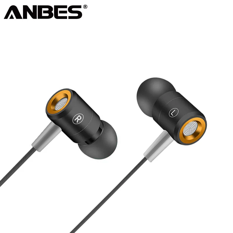 ANBES W508 наушники с микрофоном устойчивое Тренажерный зал Спорт проводные басами