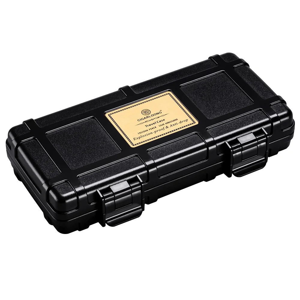

CIGARLOONG cigar box cigar moisturizer travel portable 3 sticks moisturizing Waterproof Cigar Travel Case Humidor CL-083