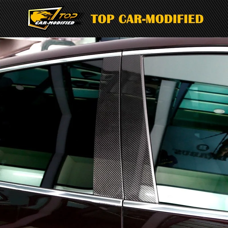 Free Shipping Rear Carbon Pillar ,b Pillar Trim For Porsche Macan