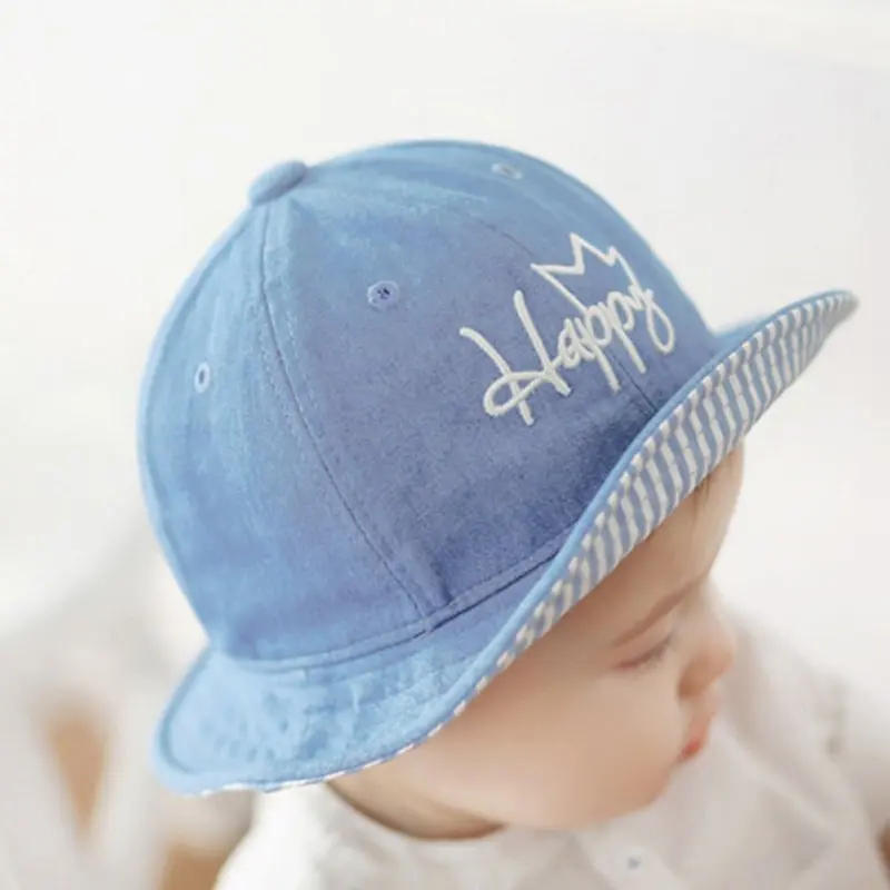 

Baby Girl Kids Children Fashion Summer Letter Pattern Beach Cap Sun Hat 6-12 M L07