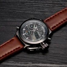 2016 Relojes Hombres Marca de Lujo AMUDA Buceo LLEVÓ Relojes Deporte Militar Reloj Genuino Reloj de Cuarzo de Los Hombres Reloj de Pulsera Relogio masculino