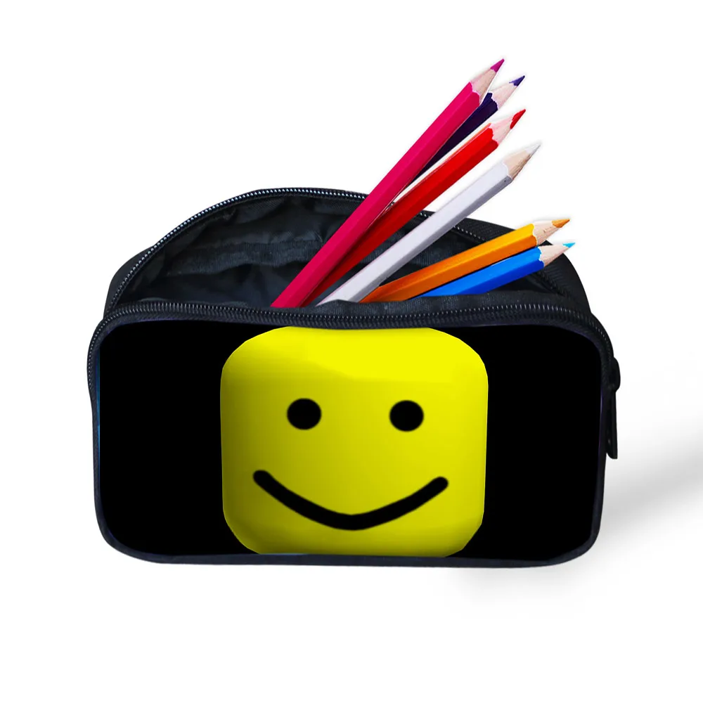 

Noisydesigns Roblox Games Pattern Printing cute Holder Boys Cartoon Pencil Case Travel Portable Supplies organizer travel Pouch