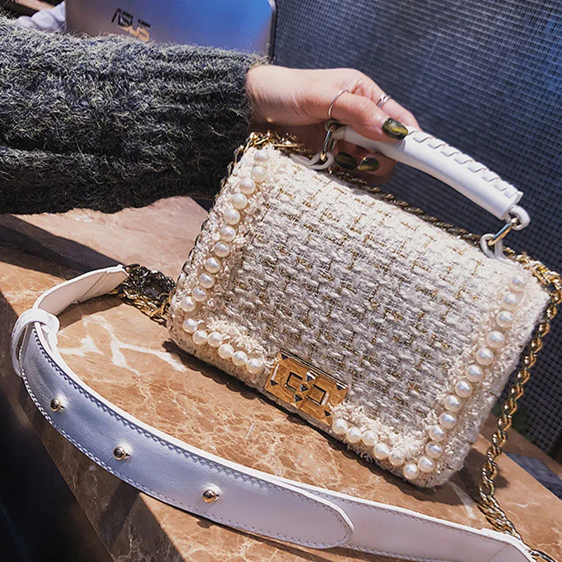 

Brand Crossbody Bags For Women 2018 Winter Luxury Handbags Women Bags Designer Messenger Bag Wool bolsa feminina