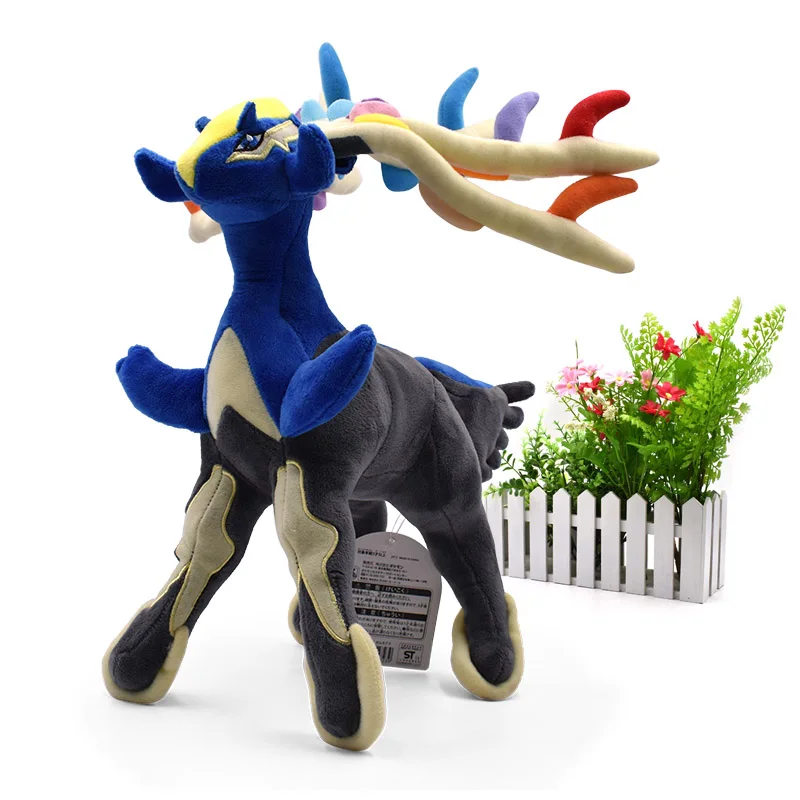 

19"48 cm Anime Xerneas Japanese Animal Action Figure Dolls Stuffed Peluche Plush Baby Toys Christmas Gift For Children