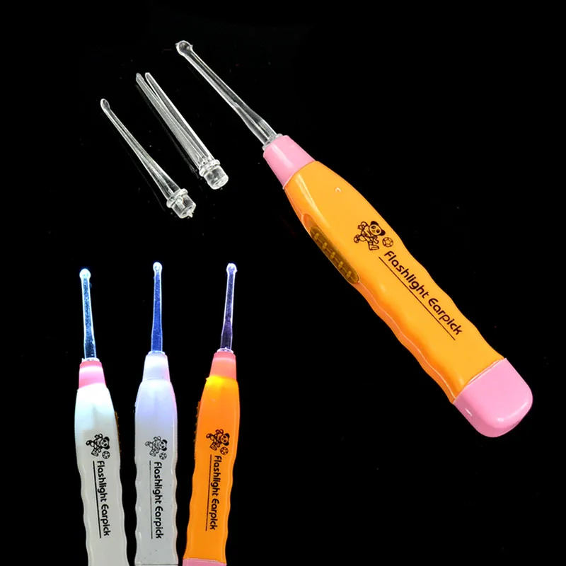 EarPick LED Flashlight font b Ear b font Wax Remover Cleaner Tool Curette New