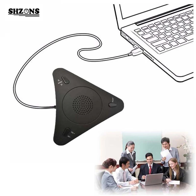 USB 500 Voip Conference Microphone Speaker Microphone USB Microphone for Computer Microphone for PC for Conference Call 