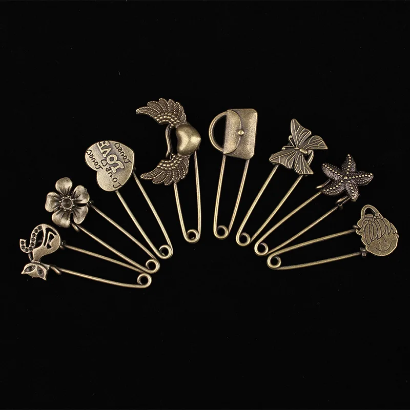 

Vintage Men Punk Badge Brooch Lapel Pin Shirt Jewelry Gift Bronze brooch For Men