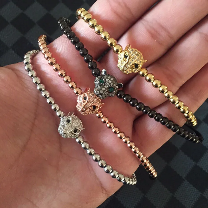 Aliexpress.com : Buy Fashion Green Eye Leopard Heard Bracelets,Gold