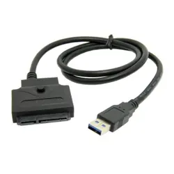 50 шт./лот USB 2,0 3,0 SATA 22 контактный кабель питания данных адаптер для портативных ПК 2,5 "3,5 дюймов HDD жесткий диск с драйверами черный Цвет