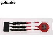Gohantee 3 шт./упак. высококачественный 20 г мягкие профессиональные дротики 20 г мягкий наконечник электронных Дартс алюминиевый вал для Дартса Dartboard