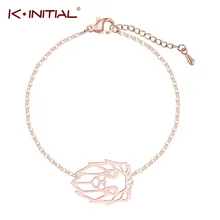 Kinitial Новая Мода для животных браслет ювелирные изделия Лев браслеты «Собака» и браслеты с животными для Для женщин себе манжеты очарование Bijoux