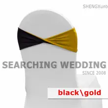 Красивый смешанный цвет лайкра стул группа \ Подвязка из спандекса для стула для банкета свадебное украшение для стула