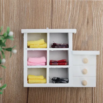 

Zakka Creative White Home Wooden Crafts Desktop Debris Storage Rack Figurines Photography Props Home Daily Organizer Decorations