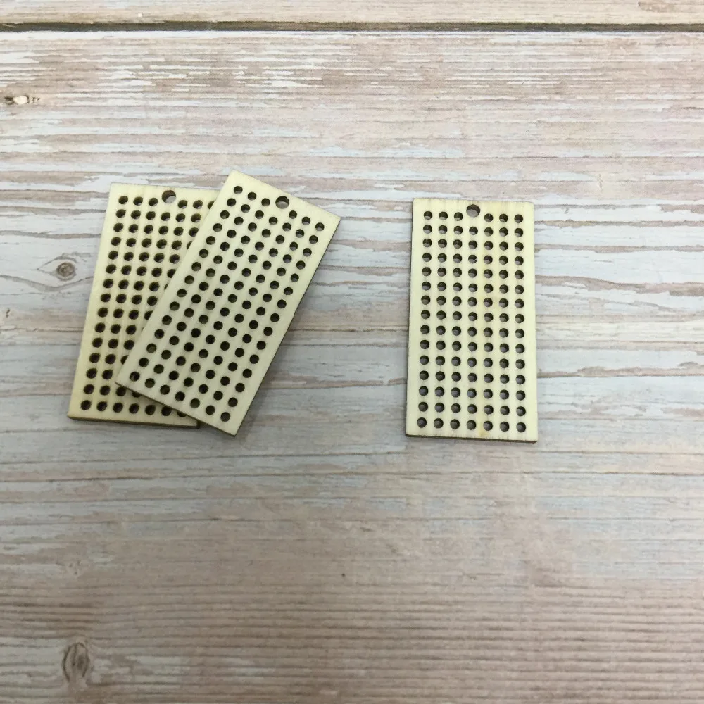 sale laser cut rectangle cross stitch pendant 5025mm (2)