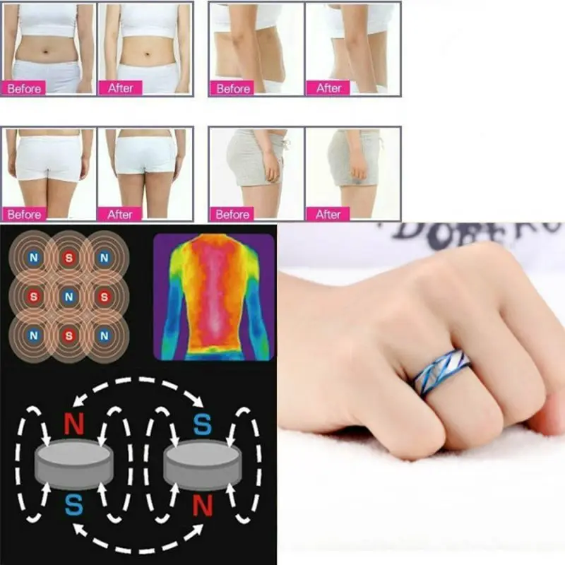 Hot Magnetic Weight Loss Ring Slimming Tools Fitness Reduce Weight Ring String Stimulating Acupoints Gallstone Beautiful Ring